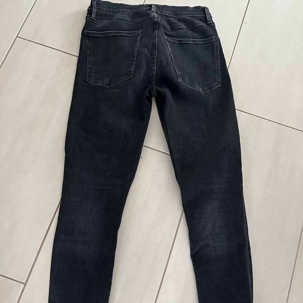 Agolde Women's Straight Leg Jeans in Black Wash